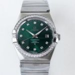 Perfect Replica Swiss Grade Omega Constellation Stainless Steel Diamond Case 38mm Watch